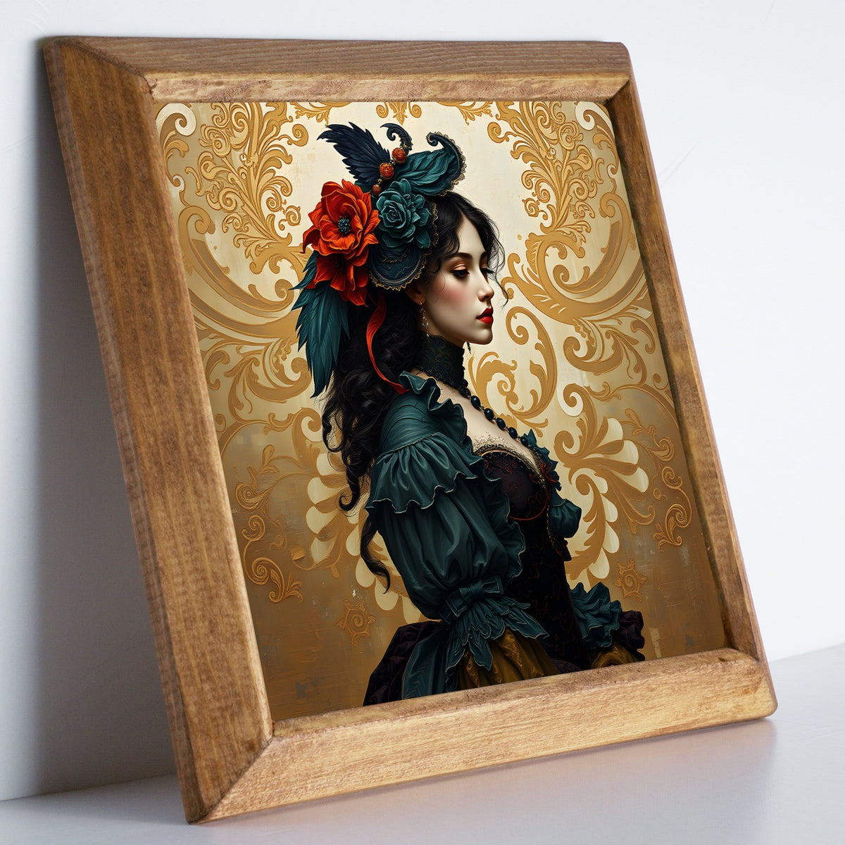 Lady Era Portait Stone Wall Art