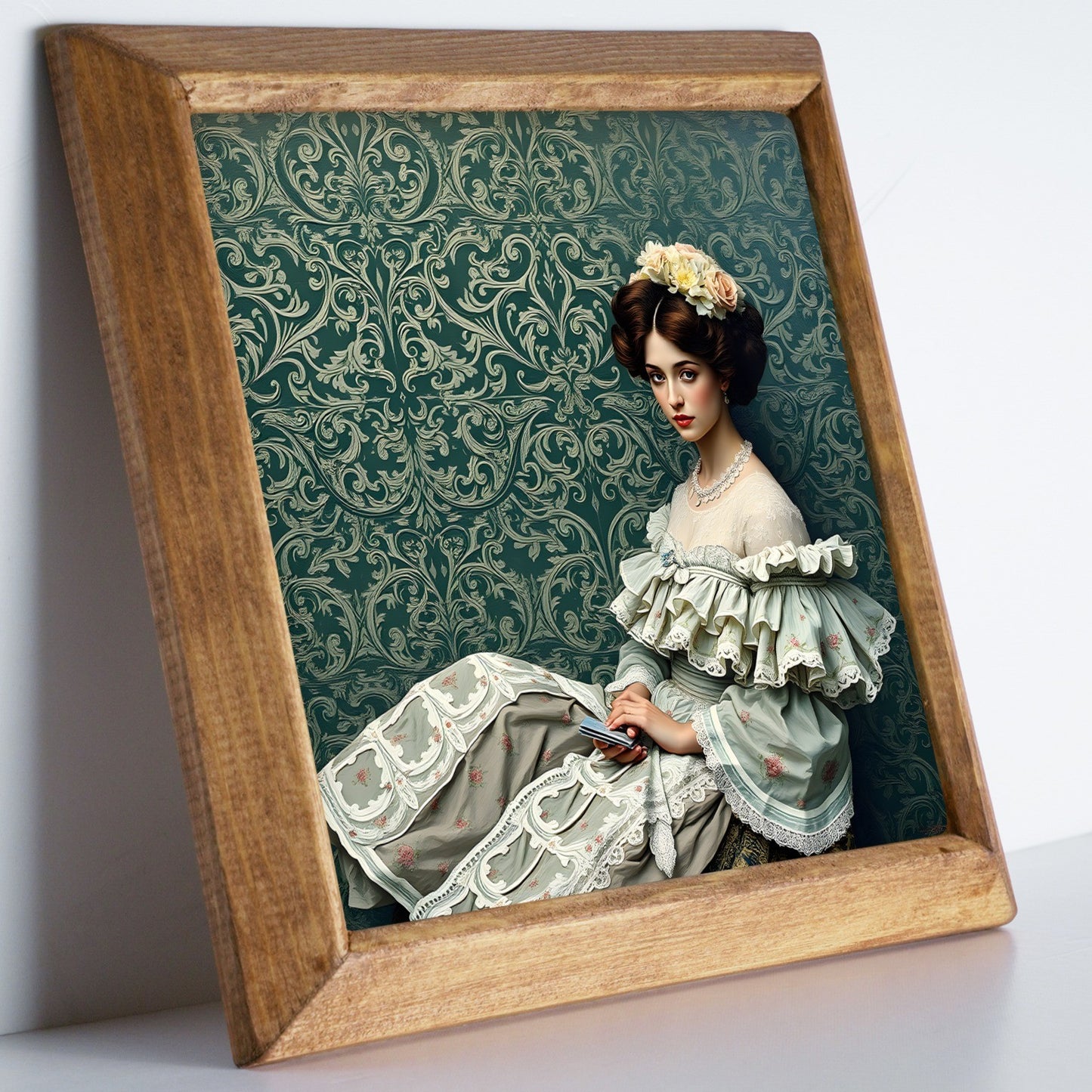 Elegance Lady Portait Stone Wall Art