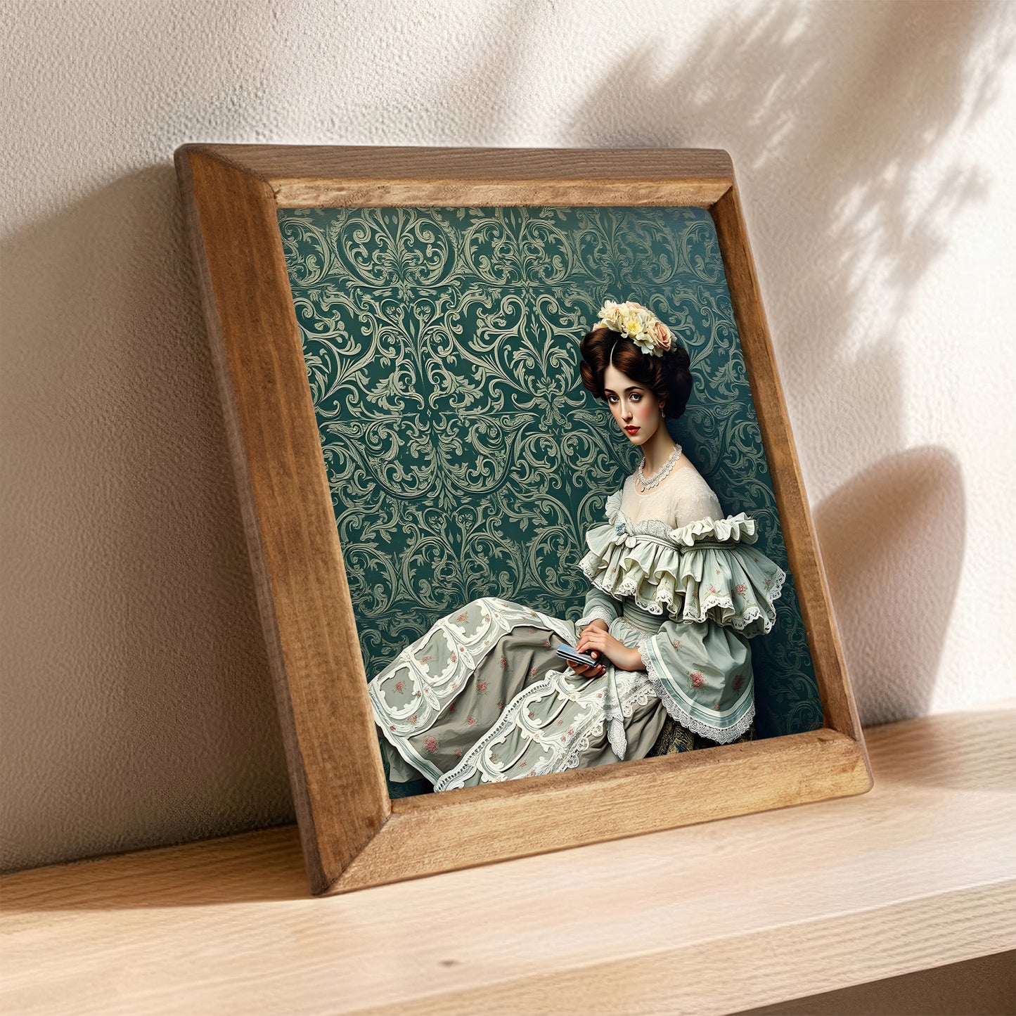 Elegance Lady Portait Stone Wall Art