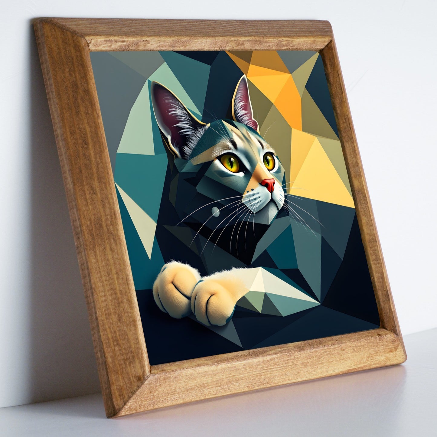 Calm Cat Stone Wall Art