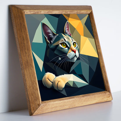 Calm Cat Stone Wall Art