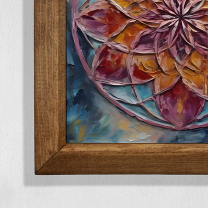 Radiant Mandala Natural Stone Wall Art