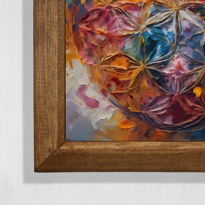 Flower of Life Aura Natural Stone Wall Art