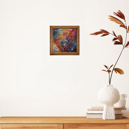 Flower of Life Aura Natural Stone Wall Art