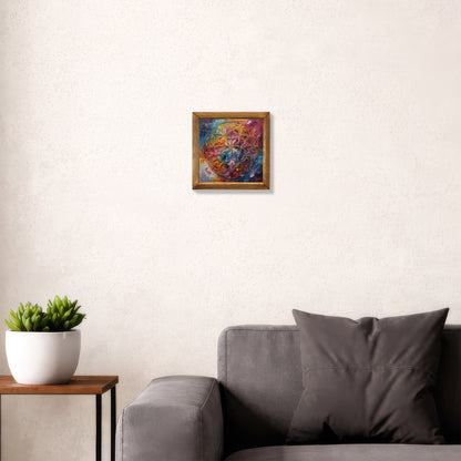 Flower of Life Aura Natural Stone Wall Art
