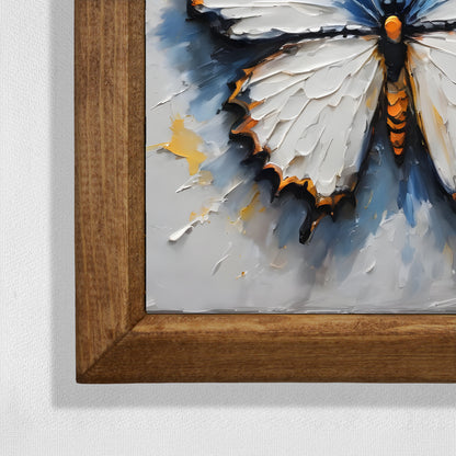 Ivory Butterfly Natural Stone Wall Art