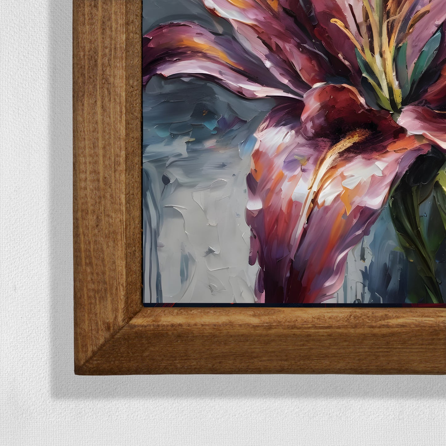 Blush Lily Natural Stone Wall Art