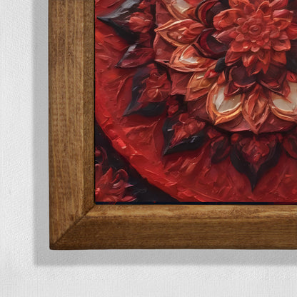 Ruby Mandala Natural Stone Wall Art