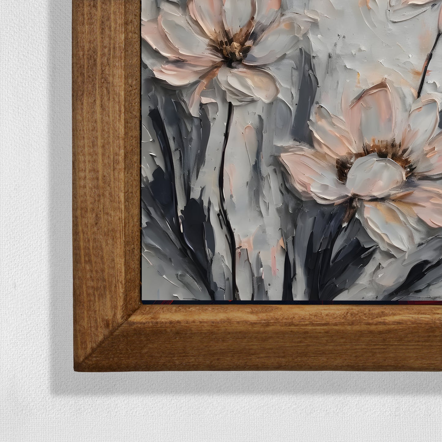 Soft Floral Natural Stone Wall Art