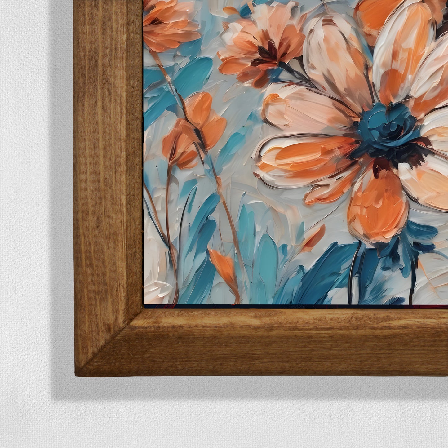 Coral Bloom Flower Natural Stone Wall Art