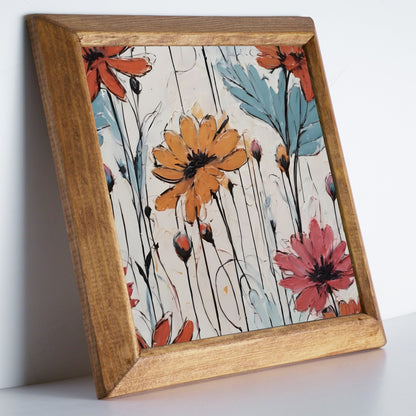 Wildflower Meadow Stone Wall Art