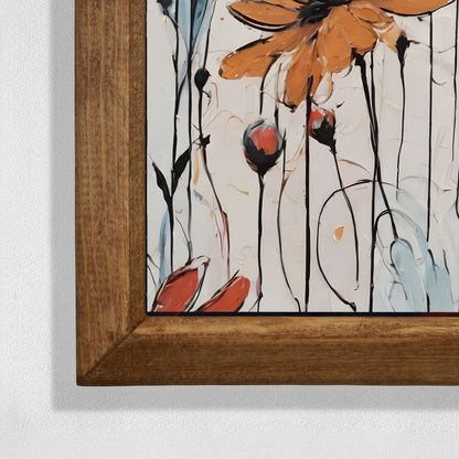 Wildflower Meadow Natural Stone Wall Art