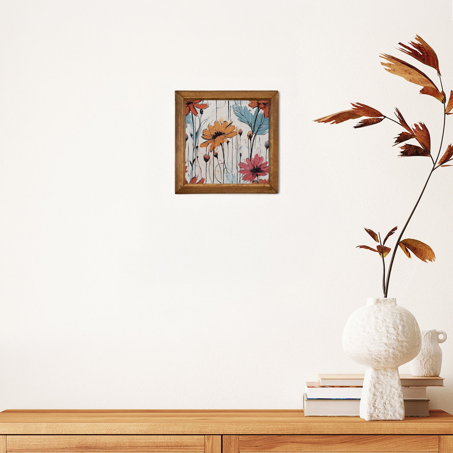 Wildflower Meadow Natural Stone Wall Art