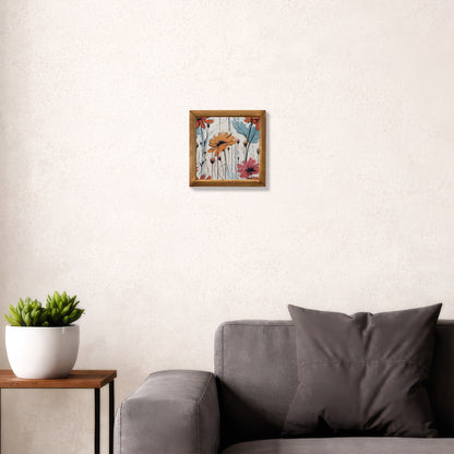 Wildflower Meadow Natural Stone Wall Art