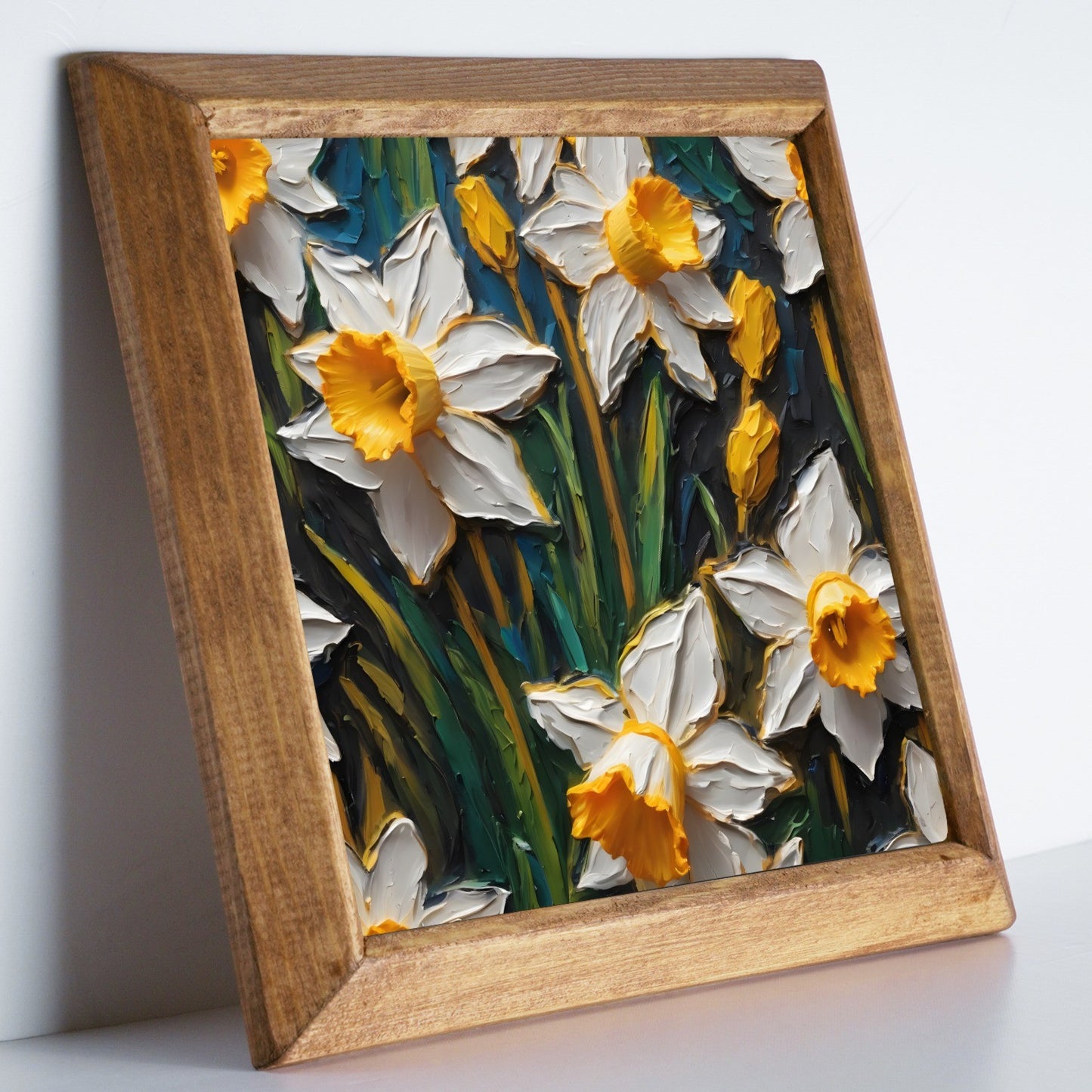 Spring Daffodil Stone Wall Art