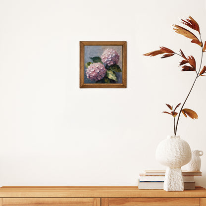 Incrediball Blush Hydrangea Natural Stone Wall Art