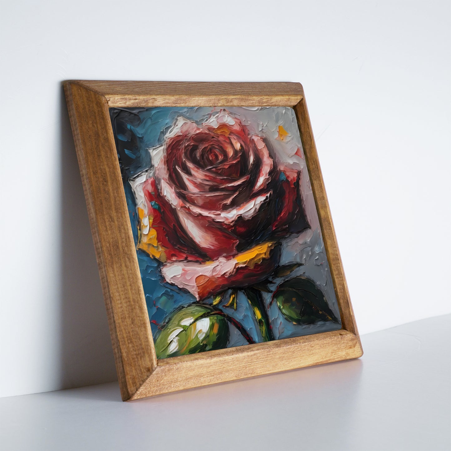 Rose Harmony Trio Stone Wall Art Set