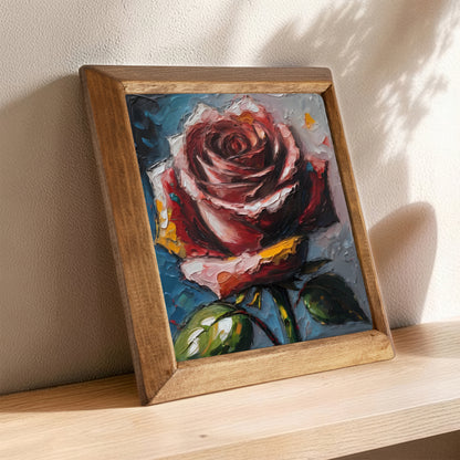 Velvet Bloom Natural Stone Wall Art