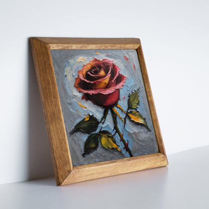 Rose Harmony Trio Stone Wall Art Set
