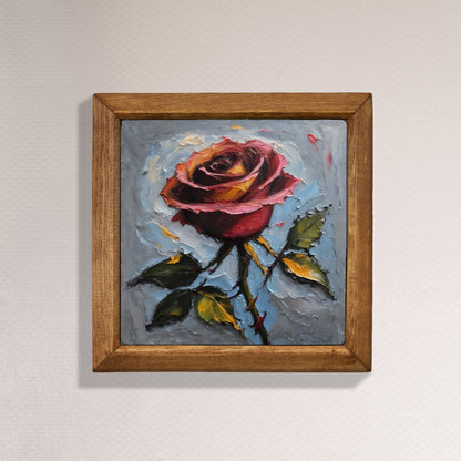 Blush Rose Natural Stone Wall Art
