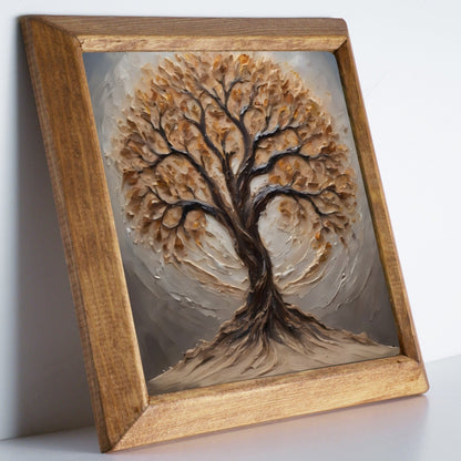Earthtone Tree of Life Stone Wall Art