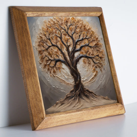 Earthtone Tree of Life Stone Wall Art