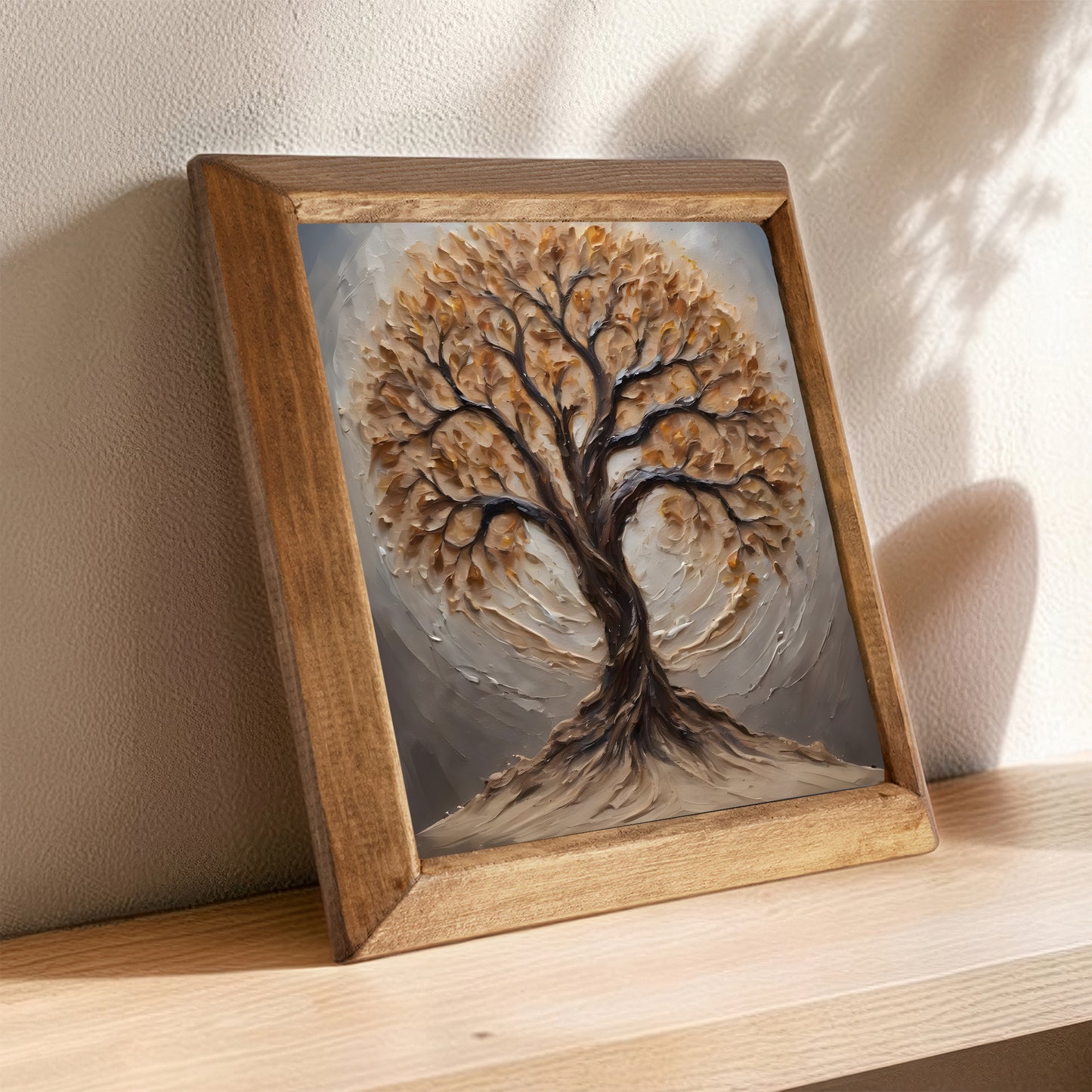 Earthtone Tree of Life Natural Stone Wall Art