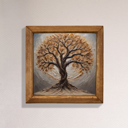 Earthtone Tree of Life Natural Stone Wall Art