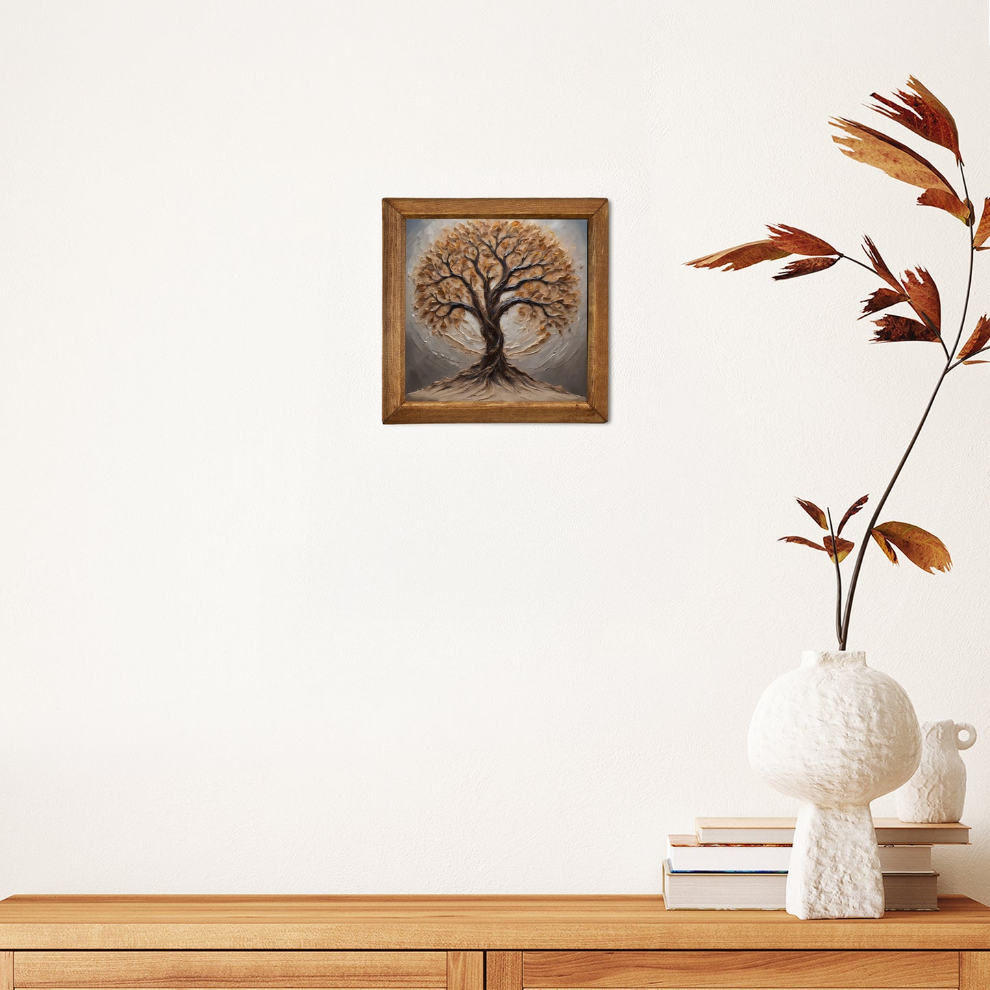 Earthtone Tree of Life Natural Stone Wall Art