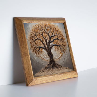 Earthtone Tree of Life Natural Stone Wall Art