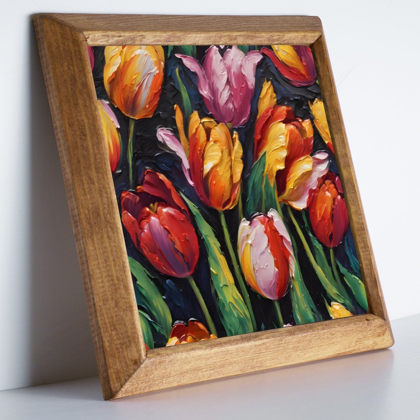 Tulip Garden Stone Wall Art