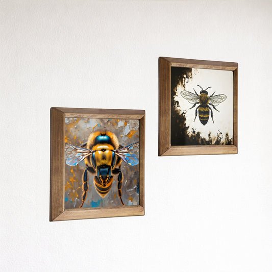 Honey and Shadow Natural Stone Wall Art