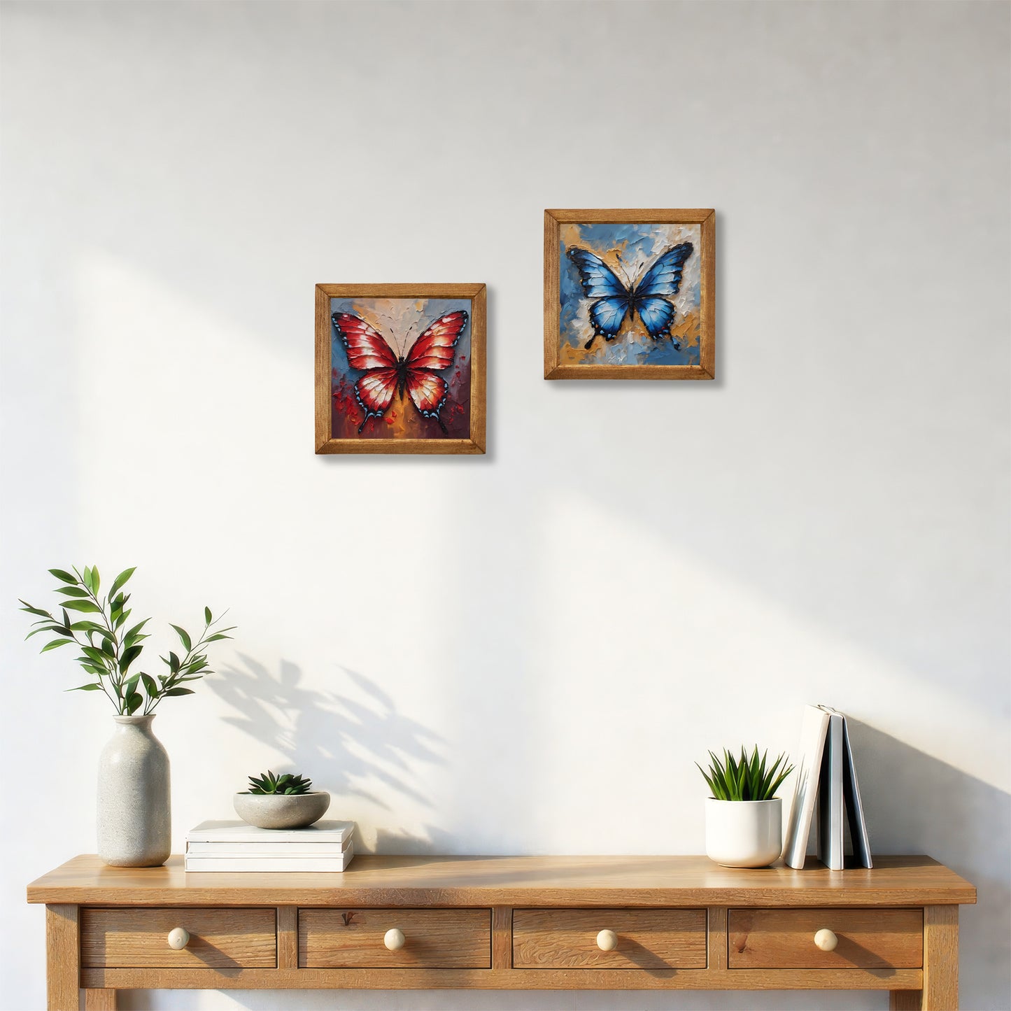 Butterfly Harmony Duo Stone Wall Art Set