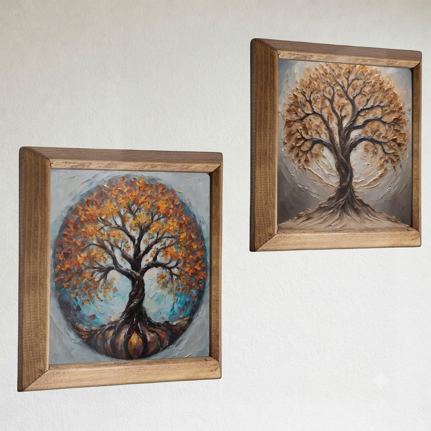 Sand Root Tree of Life Duo Stone Wall Art Set