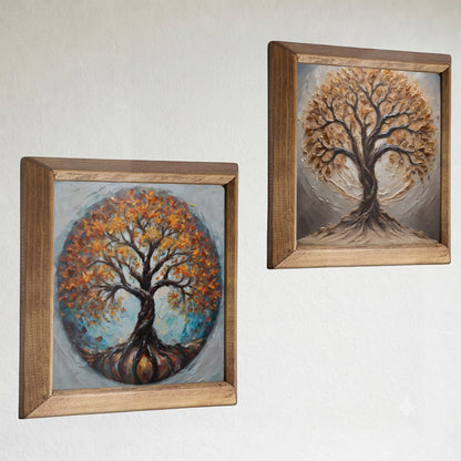 Sand Root Tree of Life Duo Stone Wall Art Set
