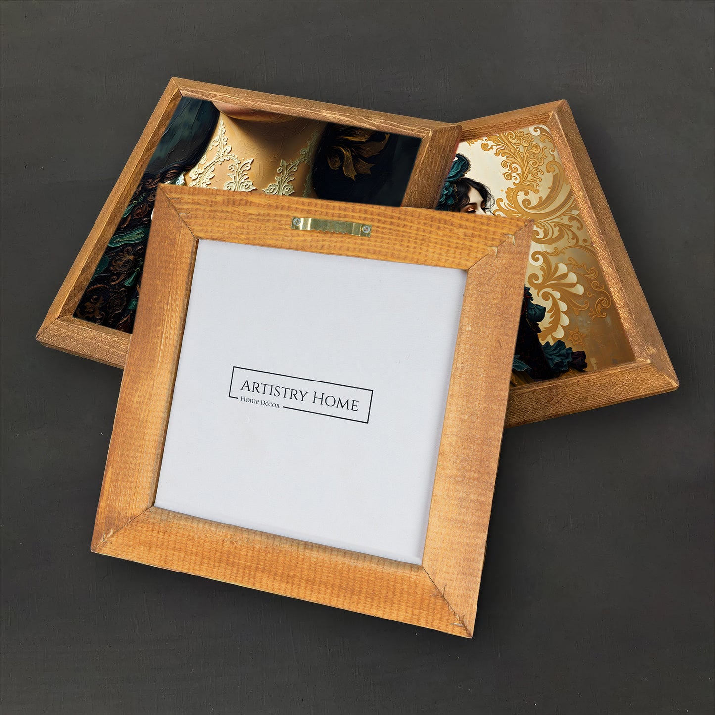 Victorian Tea, Lace & Lady Trio Stone Wall Art Set