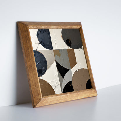 Geometric Shapes Trio Natural Stone Wall Art