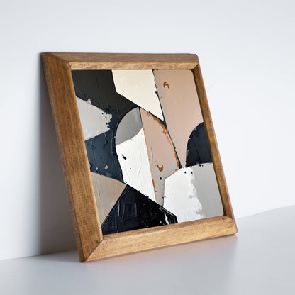Geometric Shapes Trio Natural Stone Wall Art