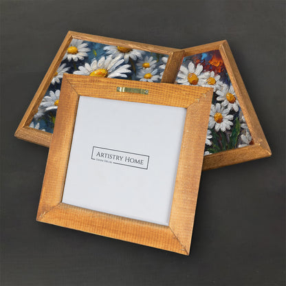 Sunlit Daisy Garden Stone Wall Art