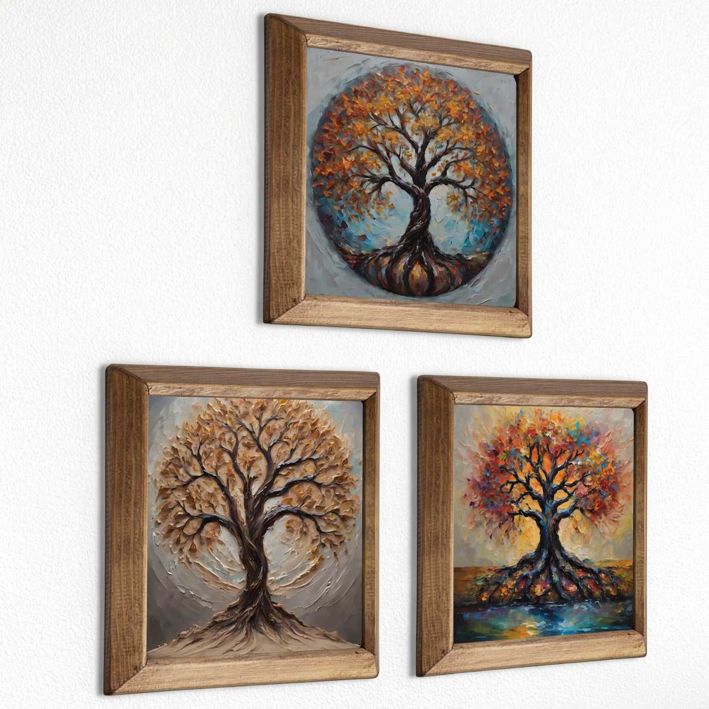 Tree of Life Harmony Trio Stone Wall Art Set