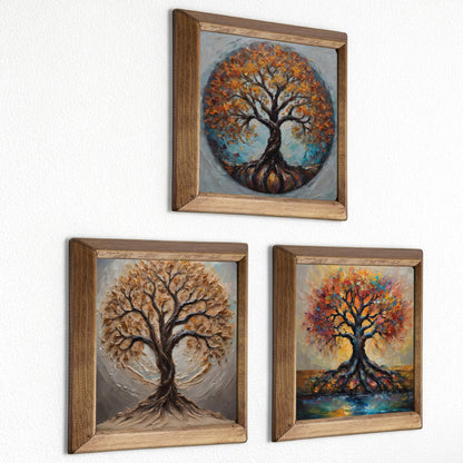 Tree of Life Harmony Trio Stone Wall Art Set