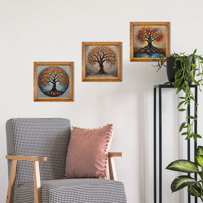 Tree of Life Harmony Trio Natural Stone Wall Art