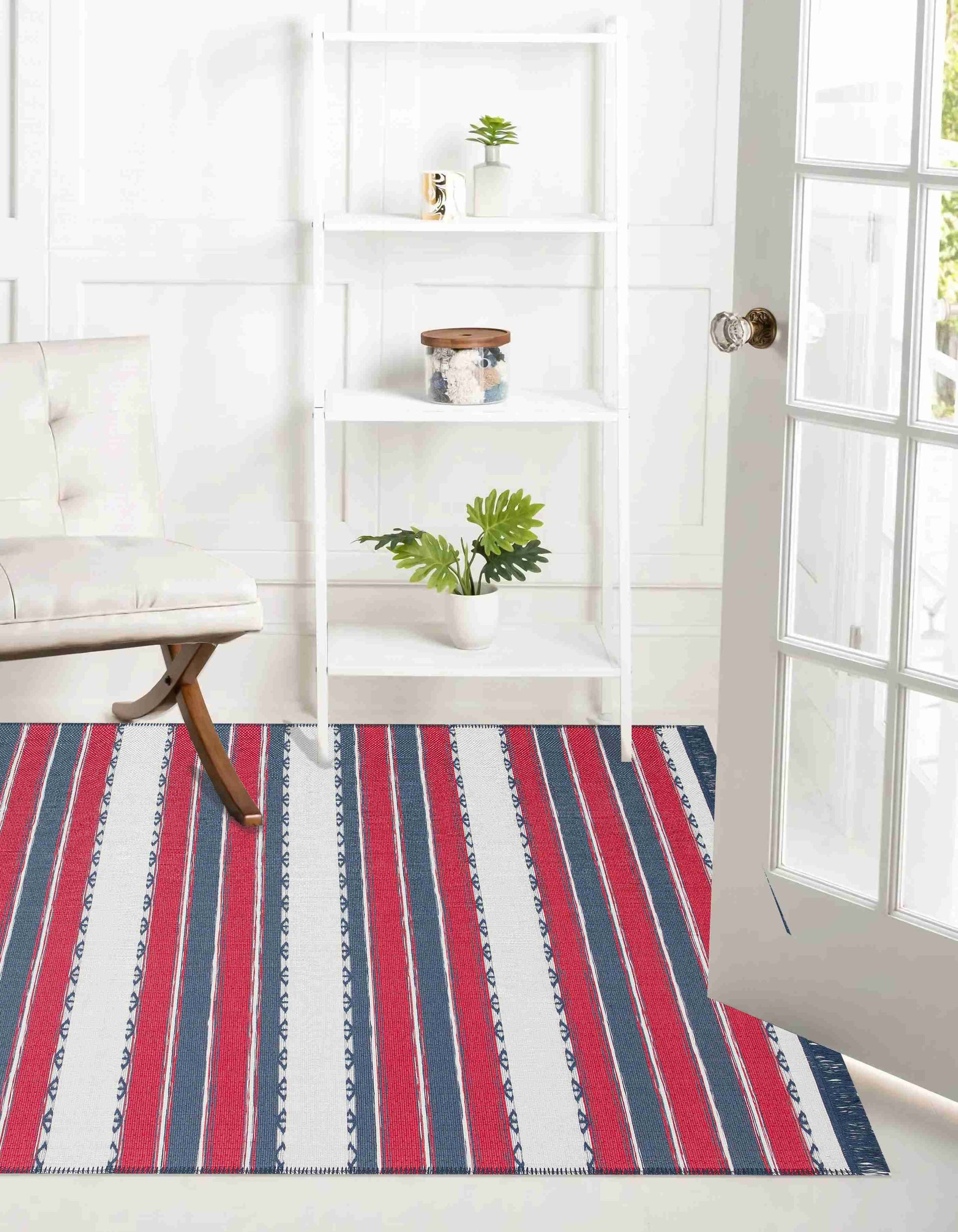Arya Craft Navy Rug - Carpet in Elegant Interior | Artistry Home