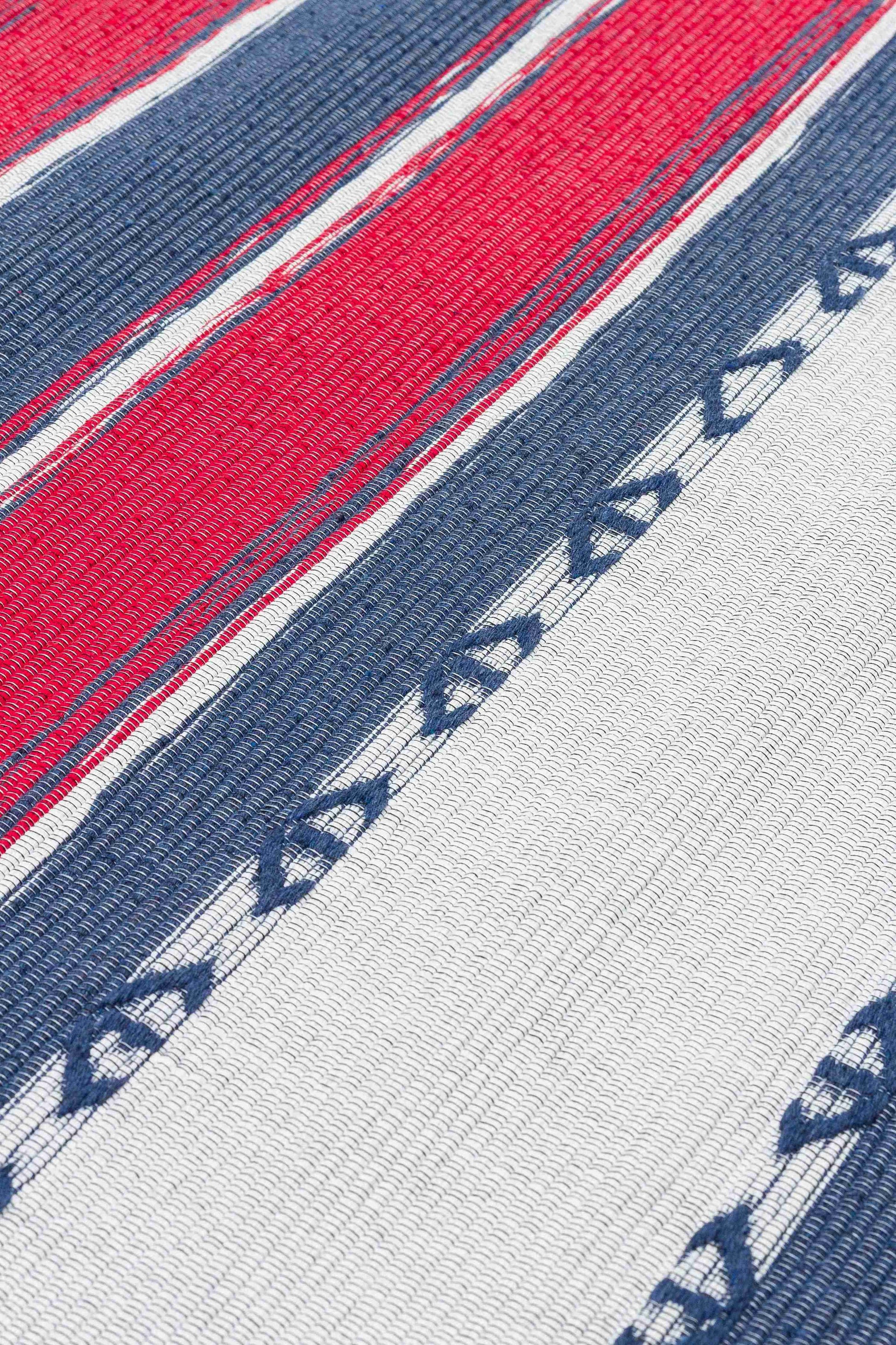 Arya Craft Navy Rug - Pattern Focus | Artistry Home