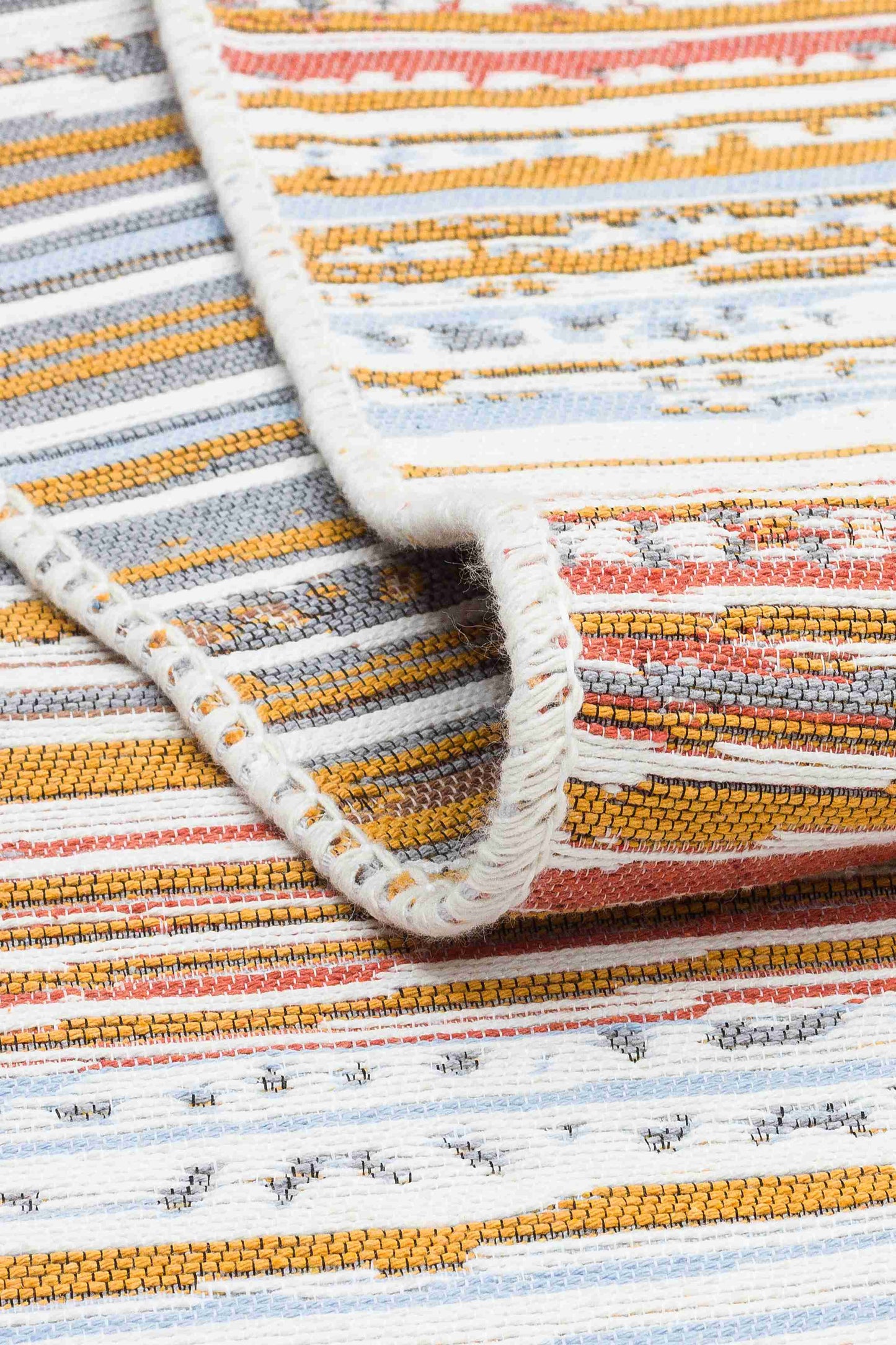 Arya Twilight Rug - Folded to Show Pattern and Texture | Artistry Home