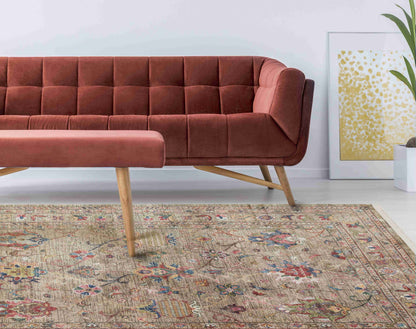 Antique Beige Rug Displayed in Living Room | Artistry Home