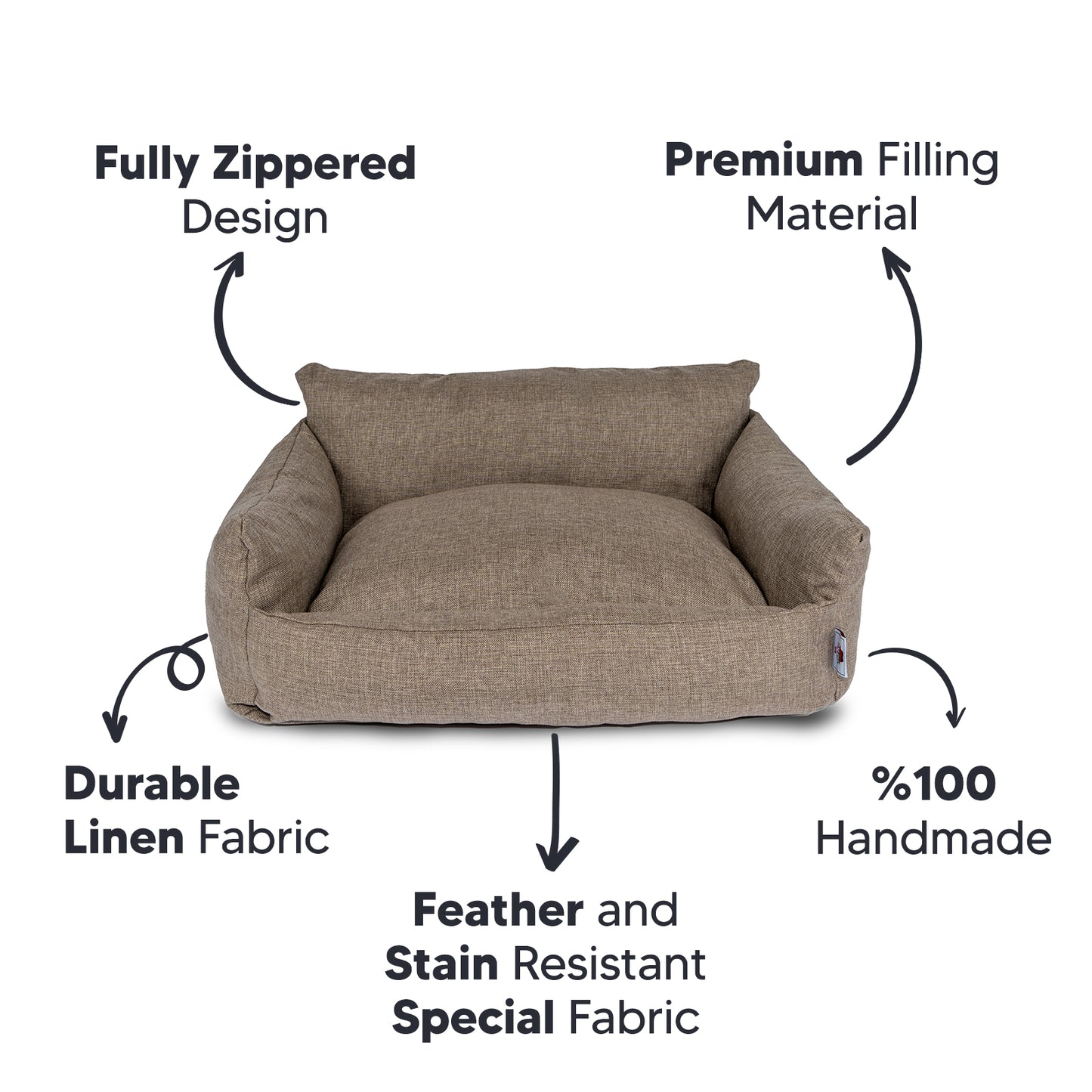 Berjer Pet Bed Brown