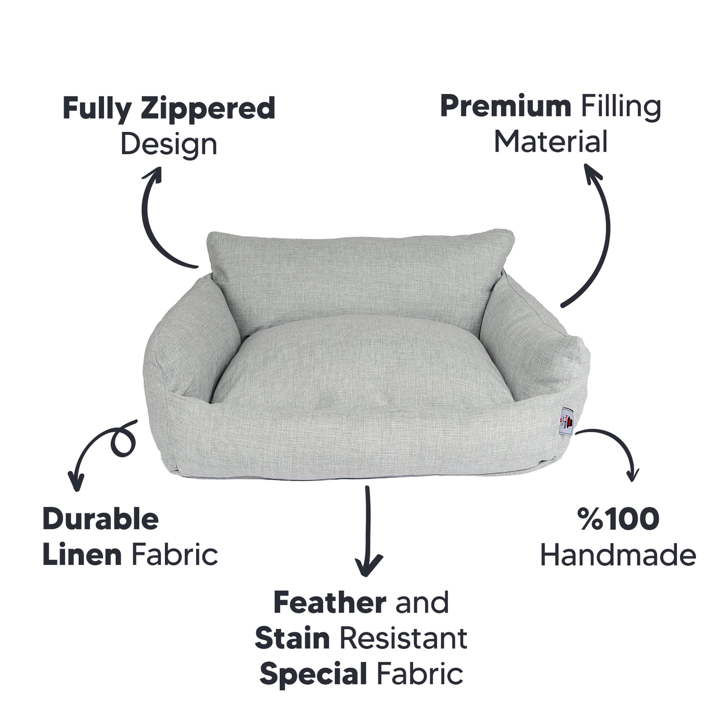Berjer Pet Bed Grey