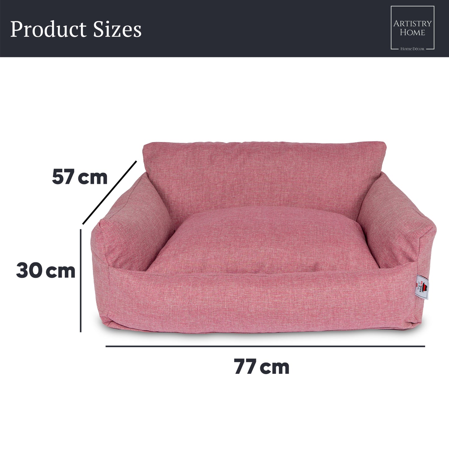 Berjer Pet Bed Pink