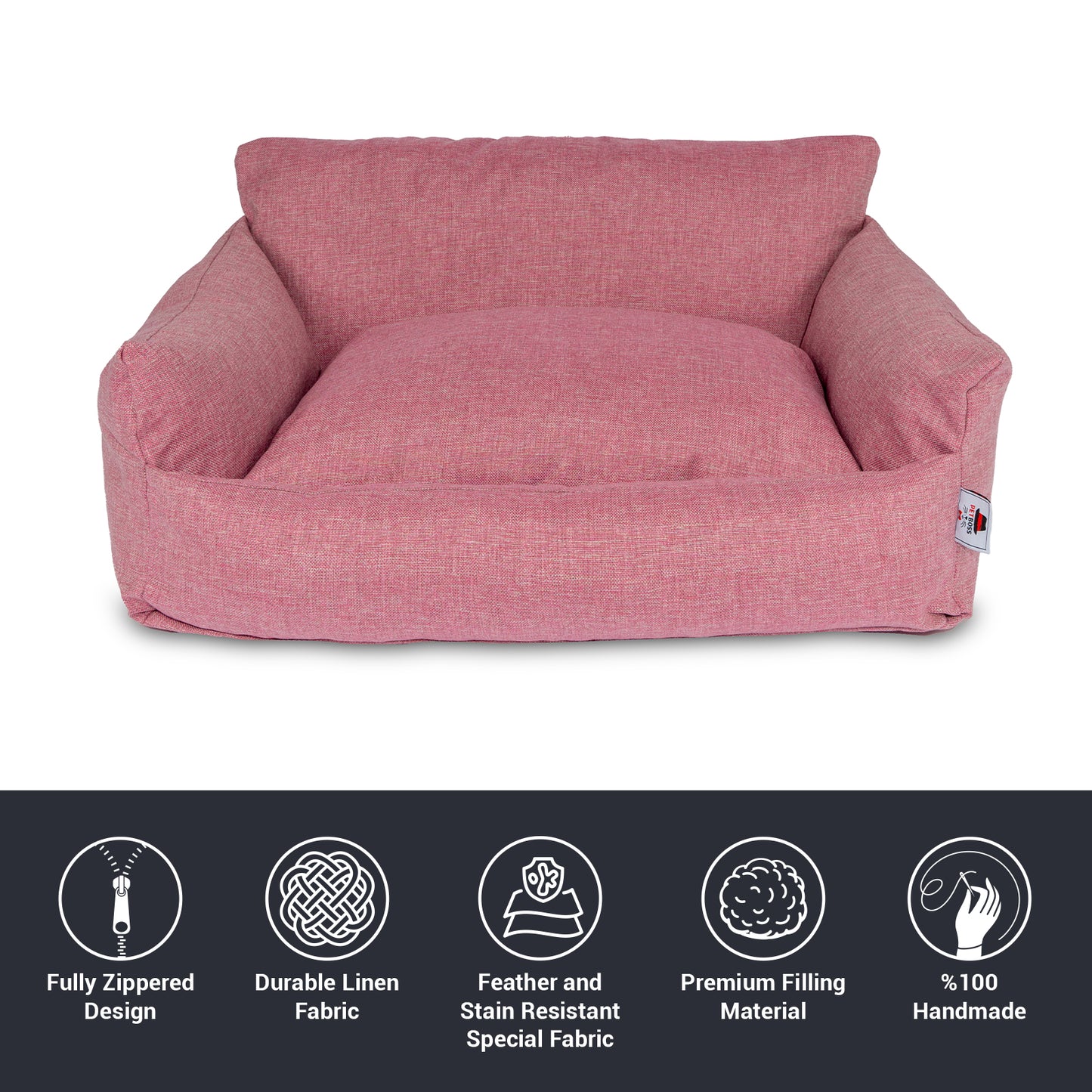 Berjer Pet Bed Pink